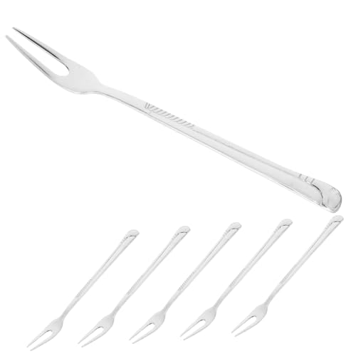 MUELODSIC 6 Stück Teiliges Edelstahl Dessertgabeln Wiederverwendbar Spieße für Obst Snacks Fingerfood für Partys und Nachmittagskaffee MUELODSIC 6 Stück Teiliges Edelstahl Dessertgabeln Wiederverwendbar Spieße für Obst Snacks Fingerfood für Partys und Nachmittagskaffee von MUELODSIC