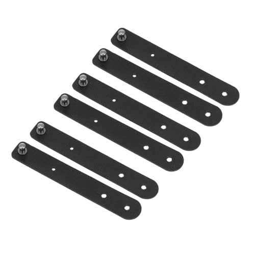 MUELODSIC 6 Stück Teiliges Leder Kabelwickler Kabelorganizer Praktisch für USB und Kopfhörerkabel Kabelführung Schwarz für Schreibtisch und Zuhause von MUELODSIC