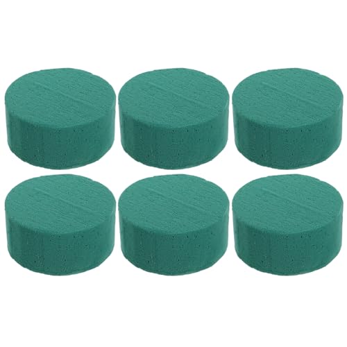 MUELODSIC 6 Stück Teiliges Rundes Blumenschaum Starker Wasseraufnahme Nass Formstabil für DIY blumenarrangements Hochzeitstischdeko Partyfloristik Grün Vielseitig für Frische Pflanzen und MUELODSIC 6 Stück Teiliges Rundes Blumenschaum Starker Wasseraufnahme Nass Formstabil für DIY blumenarrangements Hochzeitstischdeko Partyfloristik Grün Vielseitig für Frische Pflanzen und von MUELODSIC