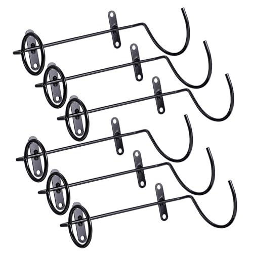 MUELODSIC 6 Stück Teiliges Schwarzes Wand Weinregal aus Metall Rostbeständig Platzsparend Stilvolles Weinflaschen Display für Zuhause Bar Restaurant Büro und Partys von MUELODSIC