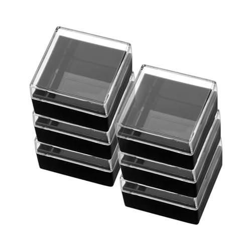 MUELODSIC 6 Stück Teiliges Transparentes Mineralien Aufbewahrungsbox mit Deckel Quadratische Display Behälter für Schmuck Proben und Kleine Gegenstände Stapelbar und Leicht zu Reinigen MUELODSIC 6 Stück Teiliges Transparentes Mineralien Aufbewahrungsbox mit Deckel Quadratische Display Behälter für Schmuck Proben und Kleine Gegenstände Stapelbar und Leicht zu Reinigen von MUELODSIC