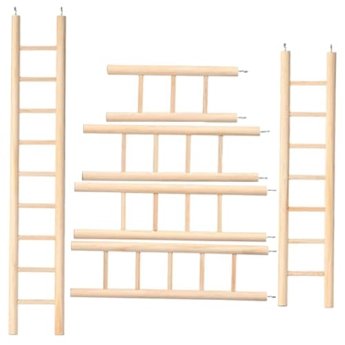 MUELODSIC 6 Stück Teiliges Vogelleiter aus Holz Kletterspielzeug für Papageien und Sittiche Sicheres Kau Kletterspielzeug Einfache Installation Geeignet für Wellensittiche Nymphensittiche MUELODSIC 6 Stück Teiliges Vogelleiter aus Holz Kletterspielzeug für Papageien und Sittiche Sicheres Kau Kletterspielzeug Einfache Installation Geeignet für Wellensittiche Nymphensittiche von MUELODSIC