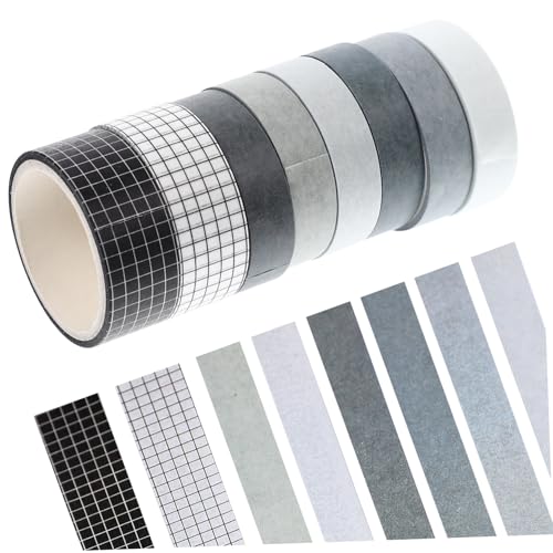 MUELODSIC 8 Rollen Teiliges Washi Tape Selbstklebendes Einfaches Design Vielseitig für DIY Scrapbooking Geschenkverpackung Basteln Grundfarben Leicht Ablösbar ohne Rückstände MUELODSIC 8 Rollen Teiliges Washi Tape Selbstklebendes Einfaches Design Vielseitig für DIY Scrapbooking Geschenkverpackung Basteln Grundfarben Leicht Ablösbar ohne Rückstände von MUELODSIC