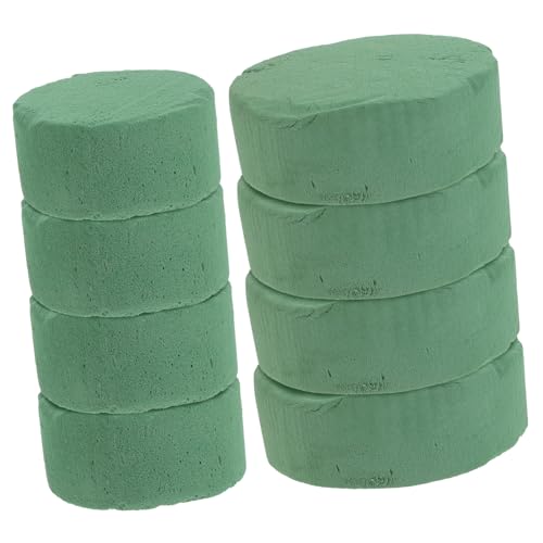 MUELODSIC 8 Stück Runde Blumensteckmasse für Frischblumen Hochwertige Blumenschwämme für Kreative Arrangements für DIY Blumenprojekte und Hochzeiten von MUELODSIC