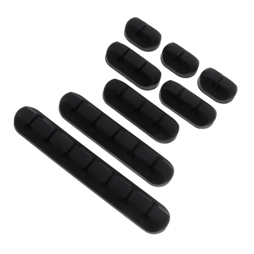 MUELODSIC 8 Stück Teiliges Kabelhalter Selbstklebend aus Robustem Material Silikon Kabelclips zur Kabelorganisation für Schreibtisch und USB Kabel Einfache Anbringung Ordnet Kabel Sicher MUELODSIC 8 Stück Teiliges Kabelhalter Selbstklebend aus Robustem Material Silikon Kabelclips zur Kabelorganisation für Schreibtisch und USB Kabel Einfache Anbringung Ordnet Kabel Sicher von MUELODSIC