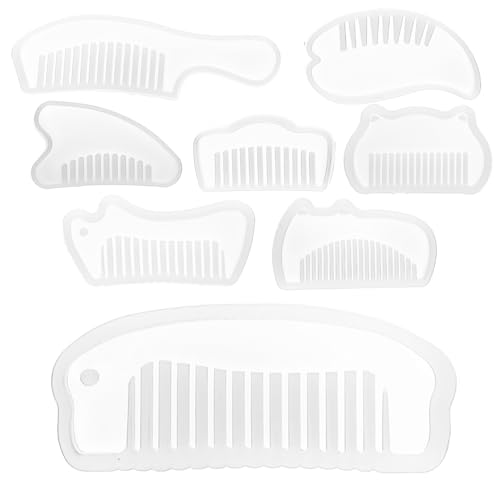 MUELODSIC 8 Stück Teiliges Silikonform DIY Kammherstellung Flexible Epoxidharz gießformen Reißfest und Einfach zu Entformen Transparentes Silikon mit Feiner Detailstruktur für Kreative MUELODSIC 8 Stück Teiliges Silikonform DIY Kammherstellung Flexible Epoxidharz gießformen Reißfest und Einfach zu Entformen Transparentes Silikon mit Feiner Detailstruktur für Kreative von MUELODSIC