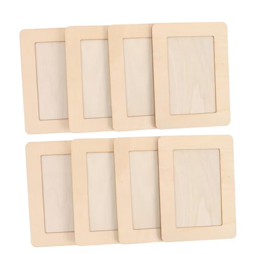 MUELODSIC 8 Stück Teiliges Ungefertigte Holz bilderrahmen zum Basteln Stehende Blanko Fotohalter aus Stabilem Holz Kreative DIY Rahmen für Fotos Einfache Montage Vielseitig für Dekoration MUELODSIC 8 Stück Teiliges Ungefertigte Holz bilderrahmen zum Basteln Stehende Blanko Fotohalter aus Stabilem Holz Kreative DIY Rahmen für Fotos Einfache Montage Vielseitig für Dekoration von MUELODSIC