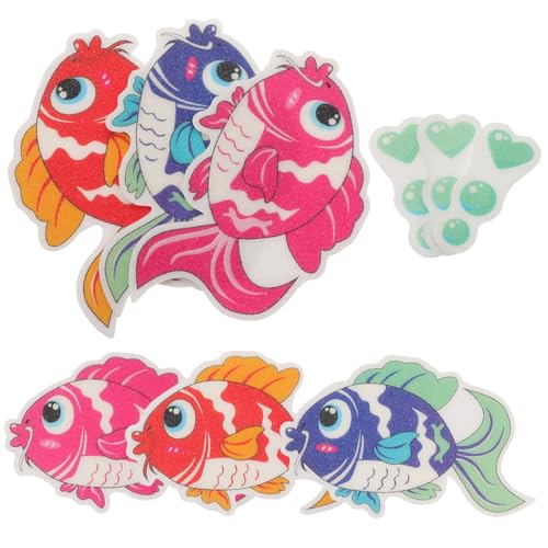 MUELODSIC 9 Stück Teiliges Badewannen Rutsch Badezimmer Aufkleber Bunte Fische Peva rutschfeste wasserdichte Rutsch Sticker für Glatte Oberflächen Wie Badewanne Pool Treppen MUELODSIC 9 Stück Teiliges Badewannen Rutsch Badezimmer Aufkleber Bunte Fische Peva rutschfeste wasserdichte Rutsch Sticker für Glatte Oberflächen Wie Badewanne Pool Treppen von MUELODSIC