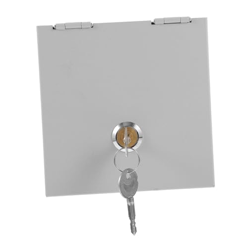 MUELODSIC Abschließbares Steckdosen schutzgehäuse aus Rostfreiem Eisen Diebstahlschutz für Außensteckdosen Wetterfestes Sicherheitsgehäuse mit Schloss für Generator Zufällige Farbe von MUELODSIC