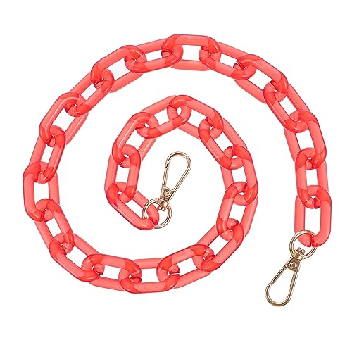 MUELODSIC Acryl Taschenkette Ersatzgurt mit Metallschnallen DIY Schulterriemen für Handtasche Candy Farben Transparente Bag Replacement Strap MUELODSIC Acryl Taschenkette Ersatzgurt mit Metallschnallen DIY Schulterriemen für Handtasche Candy Farben Transparente Bag Replacement Strap von MUELODSIC