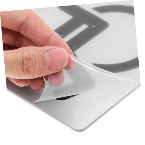 MUELODSIC Acryl Wc Schild Selbstklebend Behindertengerechtes Toiletten schild Rollstuhlzugang Hinweis für Tür und Wand Modernes Design für Büro Geschäft und Öffentlichen Raum von MUELODSIC
