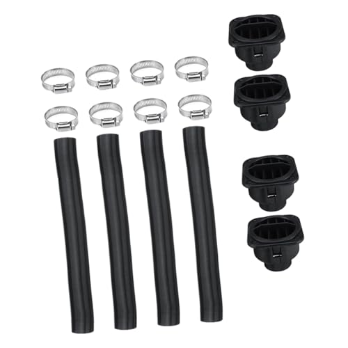 MUELODSIC Air Vent Outlet Set bis Flexibler Luftauslass Drehköpfen und Klammern für Standheizung Autoheizung Heizluftsystem Robust Korrosionsbeständig Vielseitig Einsetzbar von MUELODSIC