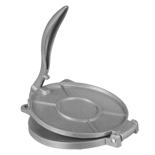 MUELODSIC Aluminium Tortillapresse Rund Rostfreie Mehl Tortillamaschine für Teigpressen Praktische Küchenhilfe für Tortillas Empanadas und Mini Pies zu Hause Restaurant von MUELODSIC
