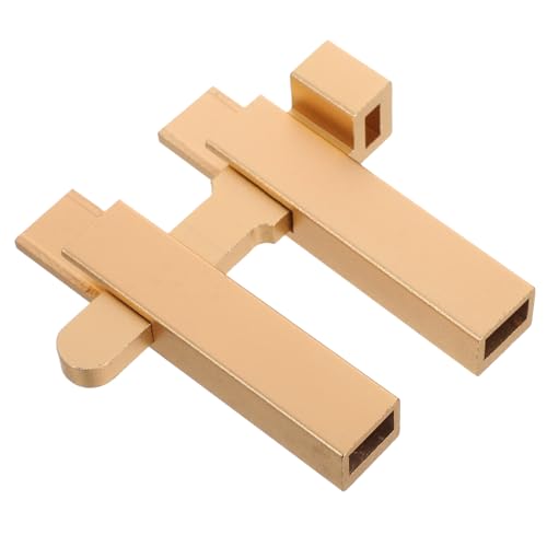 MUELODSIC Aluminiumlegierung Türriegel Mattgold Schiebetürschloss Anti-diebstahl Riegelschloss für Innen Schlafzimmer Fenster Garten Bad Schrank Sicherheitsschutz MUELODSIC Aluminiumlegierung Türriegel Mattgold Schiebetürschloss Anti-diebstahl Riegelschloss für Innen Schlafzimmer Fenster Garten Bad Schrank Sicherheitsschutz von MUELODSIC