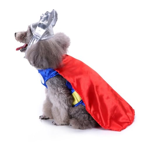MUELODSIC Atmungsaktives Hundekostüm mit Hut Bequemes Cosplay Outfit für Kleine Hunde Lustige Verkleidung für Fotoshootings und Partys Hautfreundlich und Leicht MUELODSIC Atmungsaktives Hundekostüm mit Hut Bequemes Cosplay Outfit für Kleine Hunde Lustige Verkleidung für Fotoshootings und Partys Hautfreundlich und Leicht von MUELODSIC