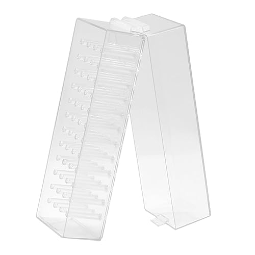 MUELODSIC Nail Drill Bits Organizer Transparente Aufbewahrungsbox Für Maniküre Und Nageldesign-Tools Praktischer Und Langlebiger Kunststoffbehälter Für Nagelstudios Und Zuhause von MUELODSIC