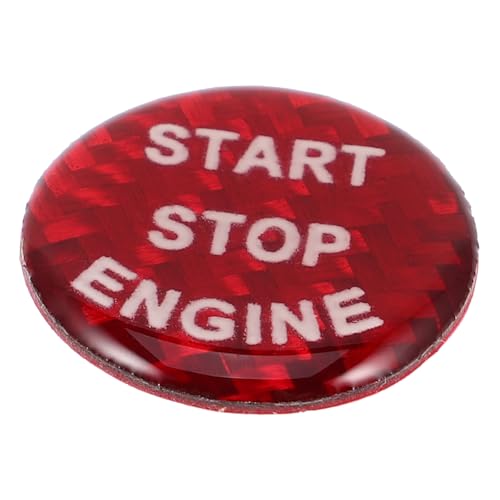MUELODSIC Auto Startknopf Aufkleber Kunststoff Schutzabdeckung Kratzfest Rote Auto Zündschalter Dekoration für Fahrzeug Innenraum MUELODSIC Auto Startknopf Aufkleber Kunststoff Schutzabdeckung Kratzfest Rote Auto Zündschalter Dekoration für Fahrzeug Innenraum von MUELODSIC