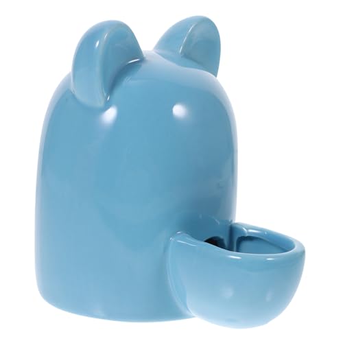 MUELODSIC Automatischer Haustier Wasserspender und Futternapf mit Katzenohren Design Keramik Trinkschale für Kleine Katzen Hamster Kaninchen Selbstnachfüllend Energiesparend Blau MUELODSIC Automatischer Haustier Wasserspender und Futternapf mit Katzenohren Design Keramik Trinkschale für Kleine Katzen Hamster Kaninchen Selbstnachfüllend Energiesparend Blau von MUELODSIC