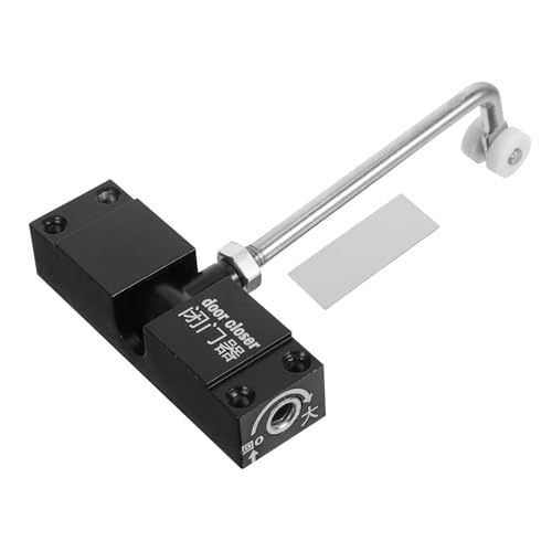 MUELODSIC Automatischer Türschließer mit Dualem Federmechanismus Einstellbar Selbstschließend Aluminiumlegierung Geräuscharm für Wohn Geschäftstüren Langlebig Türschließer für Zimmertüren von MUELODSIC