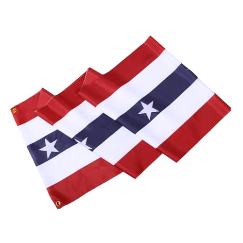 MUELODSIC Banner aus Polyester Pongee Langlebiges Amerikanisches Unabhängigkeitstag Dekobanner für Tür Veranda Garten Wetterfeste Patriotische Of July Außendekoration von MUELODSIC