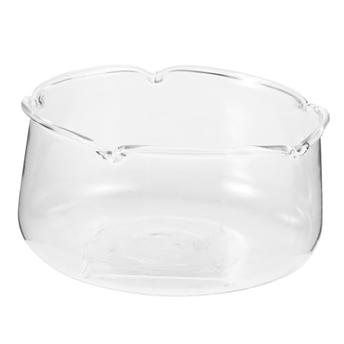 MUELODSIC Transparentes Glaspflanzgefäß Für Hydroponik Klare Glasvase Für Lotus Wasserpflanzen Dekorative Blumentöpfe Für Büro Indoor-Pflanzen von MUELODSIC