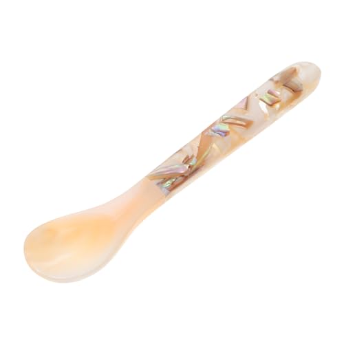 MUELODSIC Bunte Muschel Löffel aus Shell Material Multifunktional für Dessert Caviar und Tischgeschirr Handlich und Langlebig Geeignet für Zuhause Restaurant und Bürogebrauch von MUELODSIC
