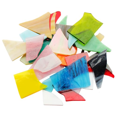 MUELODSIC Bunte Transparente Glimmer Mosaikstücke DIY Bastelglas Unregelmäßige Bruchstücke für Schmuck Bilderrahmen Heimdekoration Glatte Oberfläche Vielseitige Kreativmaterialien MUELODSIC Bunte Transparente Glimmer Mosaikstücke DIY Bastelglas Unregelmäßige Bruchstücke für Schmuck Bilderrahmen Heimdekoration Glatte Oberfläche Vielseitige Kreativmaterialien von MUELODSIC