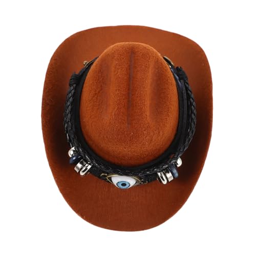 MUELODSIC Cowboyhut Für Hunde Welpen Und Katzen Western-Accessoire Aus Robustem Material Für Kostüme Feiertage Und Alltagsspaziergänge MUELODSIC Cowboyhut Für Hunde Welpen Und Katzen Western-Accessoire Aus Robustem Material Für Kostüme Feiertage Und Alltagsspaziergänge von MUELODSIC