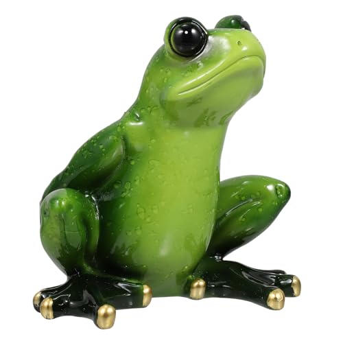 MUELODSIC Dekoratives Resin Weinregal mit Frosch Design Grüner Harz weinflaschenhalter für Küche und Bar Stabiles Weinflaschenregal zur Stilvollen Weinlagerung und Display als Geschenk für von MUELODSIC