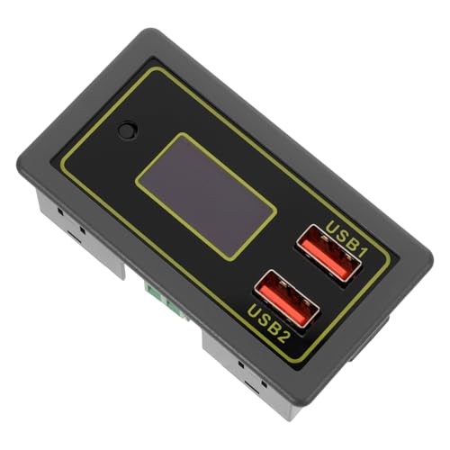 MUELODSIC Digitales Auto-batterie-spannungsanzeigegerät Usb-ladefunktion Präziser Batterie-statusmonitor Wasserfester Voltmeter Kompatibel mit Fahrzeugen Schnelles Mehrprotokoll-laden von MUELODSIC
