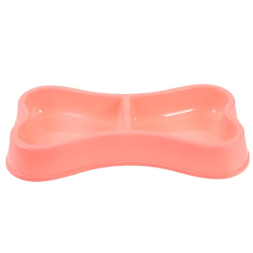 MUELODSIC Doppelschale für Haustiere aus Bpa Freiem Kunststoff Knochenförmiges Design Strapazierfähig und rutschfest für Welpen und Katzen zum Füttern und Trinken Leicht zu Reinigen Rosa MUELODSIC Doppelschale für Haustiere aus Bpa Freiem Kunststoff Knochenförmiges Design Strapazierfähig und rutschfest für Welpen und Katzen zum Füttern und Trinken Leicht zu Reinigen Rosa von MUELODSIC