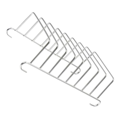 MUELODSIC Edelstahl Air Fryer Toast Rack Vielseitiges Grill und Dampfgarer Zubehör Hitzebeständiges Platzsparendes Küchenzubehör für Heißluftfritteuse für Brot Gemüse und Camping von MUELODSIC