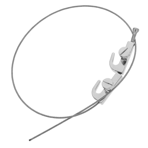 MUELODSIC Edelstahl Bilderhänger mit Stahlseil und Verstellbaren Schraubhaken Ausführung für Galerieschienen Ausstellungen und Ateliers Vielseitig für Fotos und Dekorationen Einfach MUELODSIC Edelstahl Bilderhänger mit Stahlseil und Verstellbaren Schraubhaken Ausführung für Galerieschienen Ausstellungen und Ateliers Vielseitig für Fotos und Dekorationen Einfach von MUELODSIC