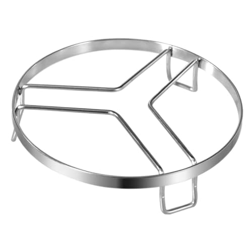 MUELODSIC Edelstahl Dampfgarer Rack Rund mit Beinen Höhenverstellbar für Luftzirkulation Rutschfestes Steamer Gestell für Vielseitiges Kochen und Backen Robust und Leicht zu Reinigen von MUELODSIC