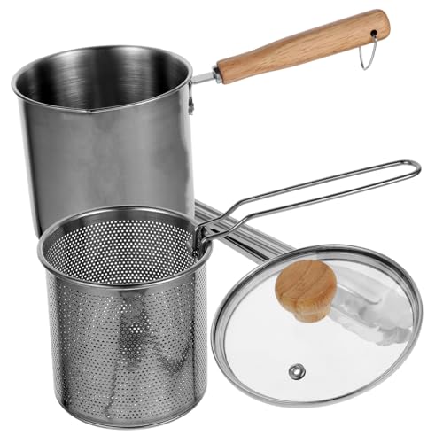 MUELODSIC Edelstahl Fritteuse mit Glasdeckel Großer Tiefer Bratentopf mit Frittierkorb und Hitzebeständigem Griff Induktionsgeeignet für Haushalt und Küche Langlebig und Komfortabel zu MUELODSIC Edelstahl Fritteuse mit Glasdeckel Großer Tiefer Bratentopf mit Frittierkorb und Hitzebeständigem Griff Induktionsgeeignet für Haushalt und Küche Langlebig und Komfortabel zu von MUELODSIC