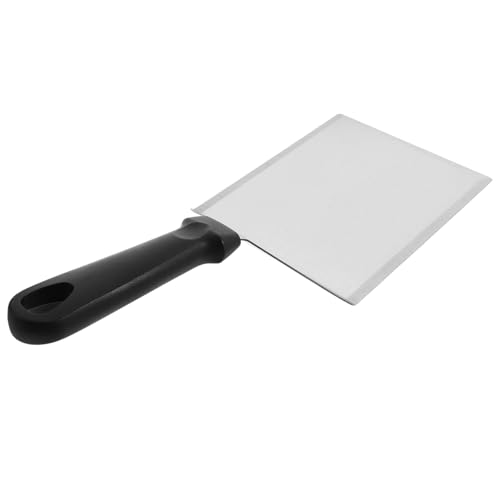 MUELODSIC Edelstahl Griddle Scraper Steak Spatula mit Breitem Kopf Ergonomischem Griff Langlebig Multifunktional für Grillen Kochen Antihaft Kochgeschirr Küche von MUELODSIC