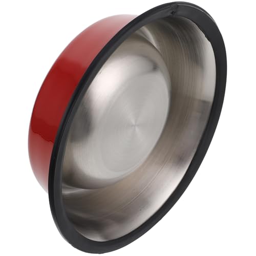 MUELODSIC Edelstahl Haustiernäpfe Rutschfestes Fress und Wassernapf für Hunde Katzen Rot Poliert Langlebig Pflegeleicht MUELODSIC Edelstahl Haustiernäpfe Rutschfestes Fress und Wassernapf für Hunde Katzen Rot Poliert Langlebig Pflegeleicht von MUELODSIC