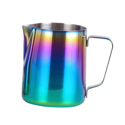 MUELODSIC Edelstahl Milchaufschäumer Kännchen Bunt mit Eagle mund Design Langlebiger Milchfrother für Espresso und Cappuccino Stilvoll Poliert Komfortabler Griff für Latte Art MUELODSIC Edelstahl Milchaufschäumer Kännchen Bunt mit Eagle mund Design Langlebiger Milchfrother für Espresso und Cappuccino Stilvoll Poliert Komfortabler Griff für Latte Art von MUELODSIC