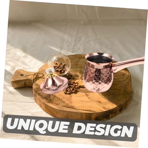 MUELODSIC Edelstahl Milchaufschäumer Kaffeekessel Roségold Multifunktional Handgriff für Kaffee Tee Milch Hitzebeständig Spülmaschinenfreundlich für Zuhause MUELODSIC Edelstahl Milchaufschäumer Kaffeekessel Roségold Multifunktional Handgriff für Kaffee Tee Milch Hitzebeständig Spülmaschinenfreundlich für Zuhause von MUELODSIC