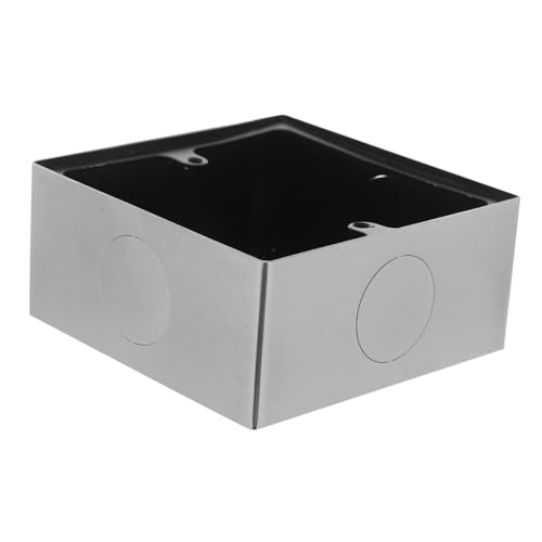 MUELODSIC Edelstahl Modell Aufputz Steckdosenbox mit Polierten Kanten für Standard Wandsteckdosen und Schalter Schnelle Montage für Bad Küche Wohnzimmer MUELODSIC Edelstahl Modell Aufputz Steckdosenbox mit Polierten Kanten für Standard Wandsteckdosen und Schalter Schnelle Montage für Bad Küche Wohnzimmer von MUELODSIC