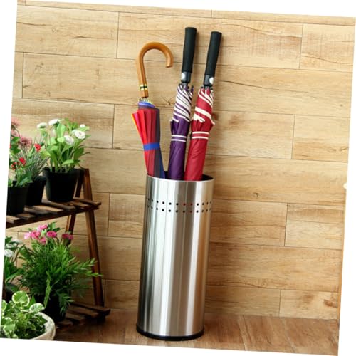 MUELODSIC Edelstahl Regenschirmständer Fächer Leckdichtes Design Organizer für Zuhause Büro Hotel Multifunktional für Regenschirme Gehstöcke Geschenkpapier MUELODSIC Edelstahl Regenschirmständer Fächer Leckdichtes Design Organizer für Zuhause Büro Hotel Multifunktional für Regenschirme Gehstöcke Geschenkpapier von MUELODSIC