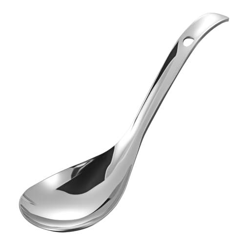 MUELODSIC Edelstahl Reislöffel Großer Servierlöffel Leicht Spülmaschinenfest Einfache Reinigung Buffet Küchenlöffel Hitzebeständig Ergonomisch für Zuhause und Restaurant MUELODSIC Edelstahl Reislöffel Großer Servierlöffel Leicht Spülmaschinenfest Einfache Reinigung Buffet Küchenlöffel Hitzebeständig Ergonomisch für Zuhause und Restaurant von MUELODSIC