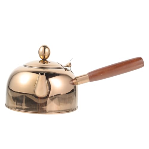 MUELODSIC Edelstahl Teekessel Rosegold mit Integriertem Teesieb Tragbarer Induktionsgeeigneter Wasserkocher mit Hitzebeständigem Boden und Kühlem Griff für Küche Camping und Teezubereitung MUELODSIC Edelstahl Teekessel Rosegold mit Integriertem Teesieb Tragbarer Induktionsgeeigneter Wasserkocher mit Hitzebeständigem Boden und Kühlem Griff für Küche Camping und Teezubereitung von MUELODSIC