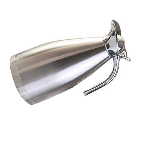 MUELODSIC Edelstahl Vakuum Thermoskanne Silber Auslaufsicher Warmhaltekanne Für Kaffee Tee Getränke Haushalt Bpa Frei Leicht Zu Reinigen Robust MUELODSIC Edelstahl Vakuum Thermoskanne Silber Auslaufsicher Warmhaltekanne Für Kaffee Tee Getränke Haushalt Bpa Frei Leicht Zu Reinigen Robust von MUELODSIC