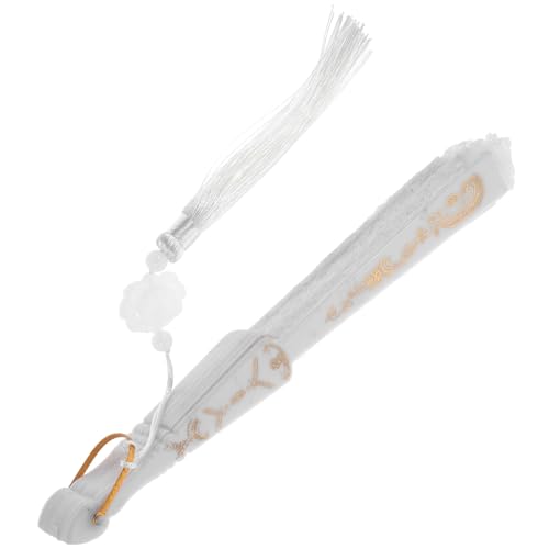 MUELODSIC Eleganter Handfächer aus Weißer Spitze mit Quaste Tragbarer Faltbarer Vintage-handventilator für Tanz Fotografie Sommerkühlung und Wanddekoration Robust und Leicht zu Verstauen MUELODSIC Eleganter Handfächer aus Weißer Spitze mit Quaste Tragbarer Faltbarer Vintage-handventilator für Tanz Fotografie Sommerkühlung und Wanddekoration Robust und Leicht zu Verstauen von MUELODSIC