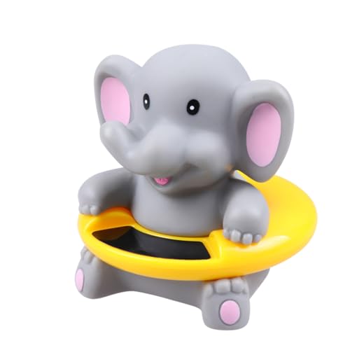 MUELODSIC Elektronisches Badethermometer Babywanne Cartoon Elefant Wasserthermometer Schwimmend für Babybadewanne Pool Spa Temperaturmessung Kinderbad Zubehör Zufällige Zufällige Farbe von MUELODSIC