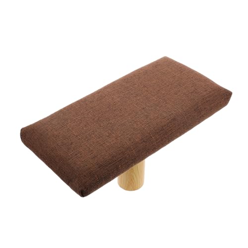 MUELODSIC Ergonomischer Meditationshocker aus Holzähnlichem Material mit Polster Einbein kniestuhl für Aufrechte Sitzhaltung Tragbarer Balance Bank für Meditation Yoga und Entspannung von MUELODSIC