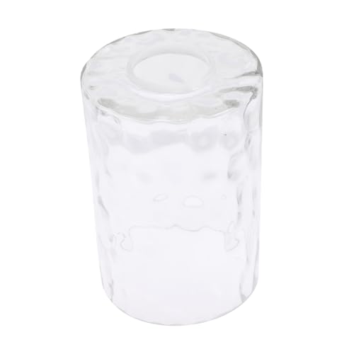 MUELODSIC Ersatzglas Lampenschirm Zylinderförmig Transparent für Fassung Glas Lampenschirm Ersatz Abdeckung für Pendelleuchte Küchen Schlafzimmerbeleuchtung von MUELODSIC