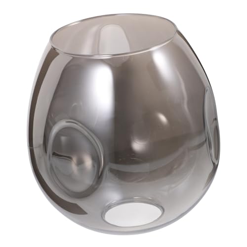 MUELODSIC Ersatzlampenschirm aus Hochwertigem Glas Ovaler Lampenschirm in Rauchgrau Robust und Langlebig Passend für Pendelleuchten Wandleuchten und Tischlampen Einfache Montage für MUELODSIC Ersatzlampenschirm aus Hochwertigem Glas Ovaler Lampenschirm in Rauchgrau Robust und Langlebig Passend für Pendelleuchten Wandleuchten und Tischlampen Einfache Montage für von MUELODSIC