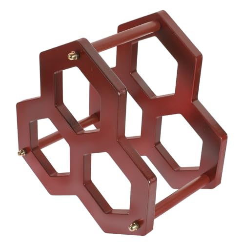 MUELODSIC Europäisches Massivholz Weinregal Freistehend Stabile Flaschenhalterung Dekoratives Weinregal für Wohnzimmer Küchenbar Rustikales Flaschenregal zur Stilvollen Aufbewahrung und von MUELODSIC